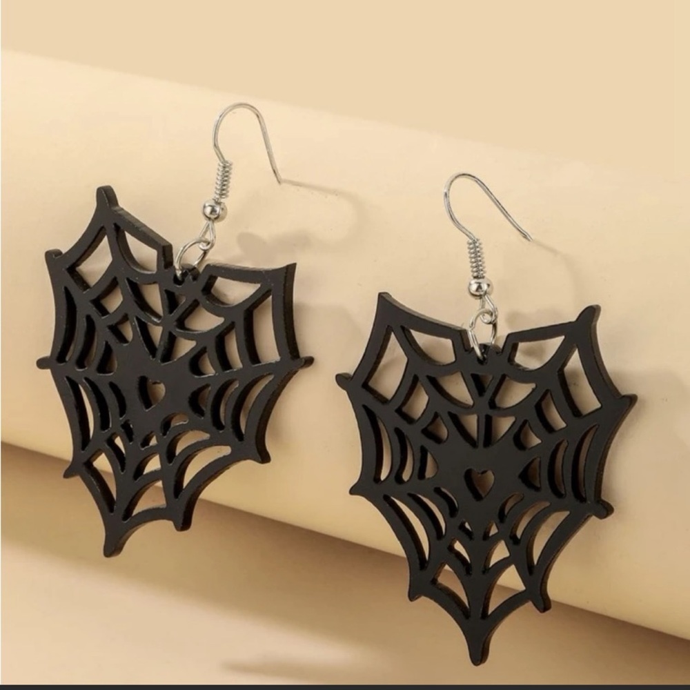 Spiderweb earrings